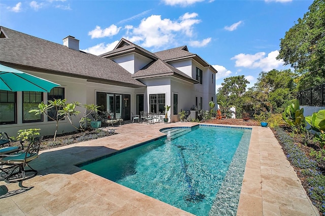 6905 Clayton St, Mount Dora, FL 32757 - swimming pool featuring a patio and fence