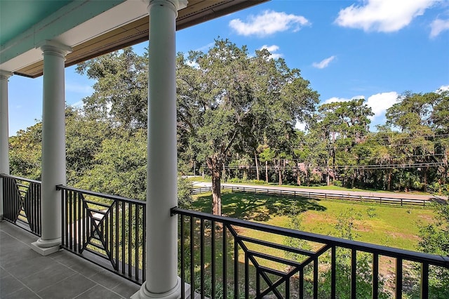 6905 Clayton St, Mount Dora, FL 32757 - balcony featuring view of scattered trees