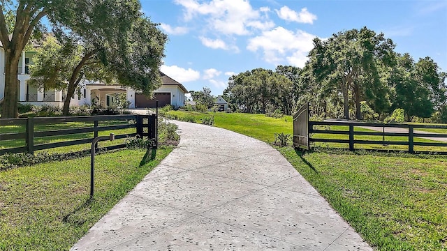 6905 Clayton St, Mount Dora, FL 32757 - view of community featuring an attached garage and driveway