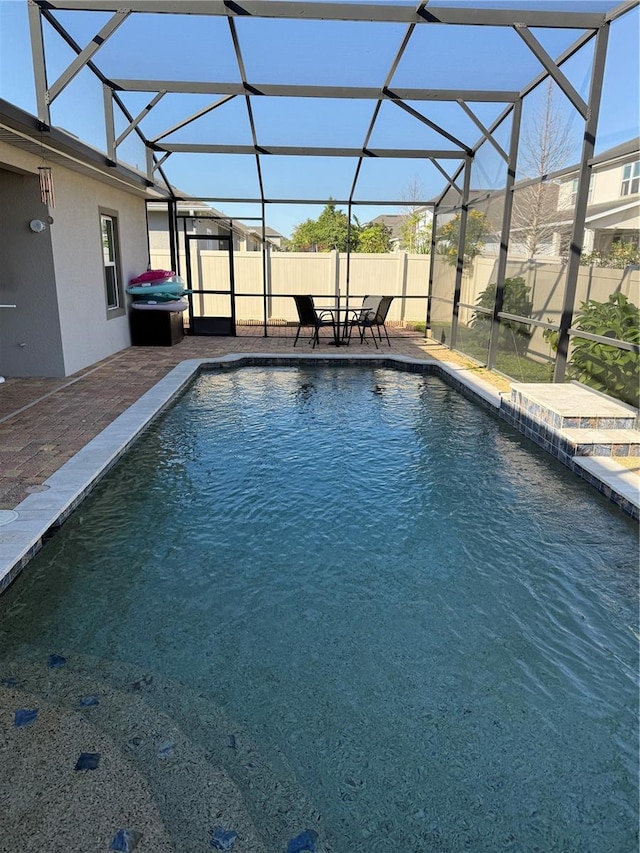 2504 Cavender Creek Rd, Minneola, FL 34715 - view of pool featuring a lanai and a patio