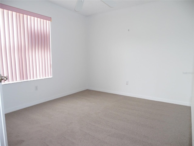 739 Cortez Ave, The Villages, FL 32159 - spare room featuring healthy amount of natural light, carpet floors, and ceiling fan