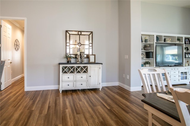 8492 Hartford Way, Mount Dora, FL 32757 - living room featuring dark wood-type flooring