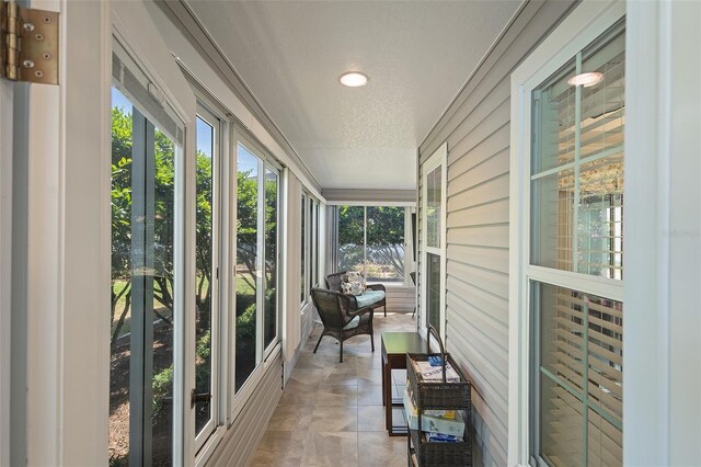 1140 Eureka Mill Run, The Villages, FL 32162 - sunroom / solarium with recessed lighting and a textured ceiling