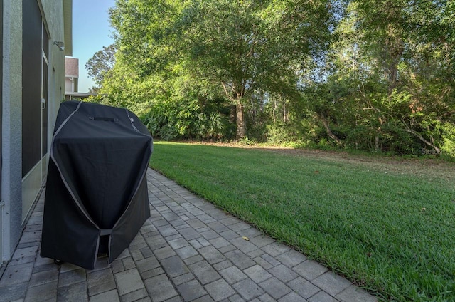2539 Caithness Way, Clermont, FL 34714 - view of green lawn featuring a patio area