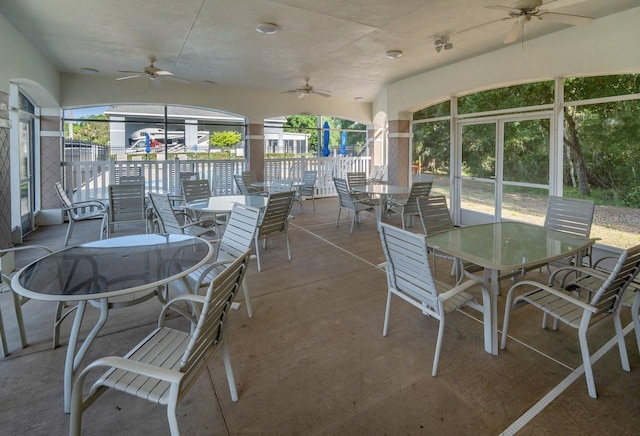 2539 Caithness Way, Clermont, FL 34714 - view of patio / terrace featuring outdoor dining area and ceiling fan