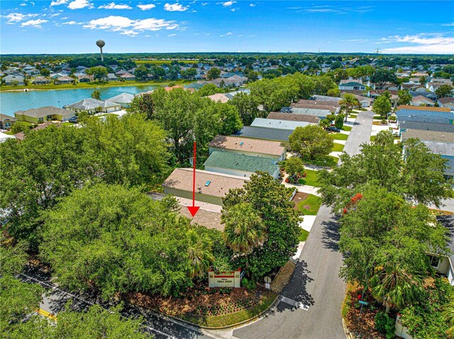 2102 Estevez Dr, Lady Lake, FL 32159 - aerial view of residential area with a nearby body of water