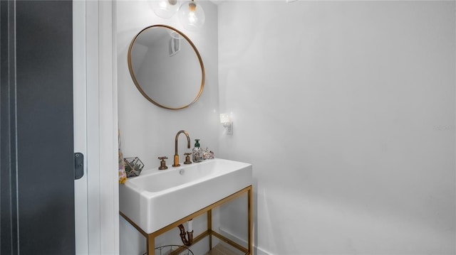 bathroom with a sink