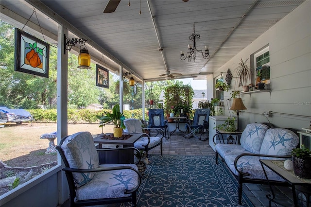 616 Third Ave, Lady Lake, FL 32159 - view of patio with a ceiling fan