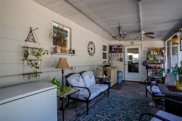 616 Third Ave, Lady Lake, FL 32159 - view of patio featuring a porch and a ceiling fan