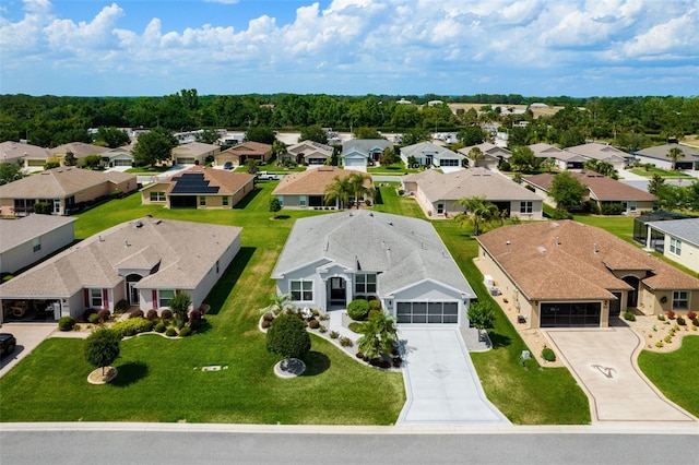 aerial view featuring a residential view
