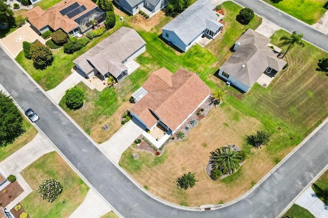 aerial view featuring a residential view