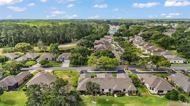 aerial view featuring a residential view