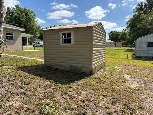 4046 E Bennett St, Inverness, FL 34453 - view of shed featuring fence