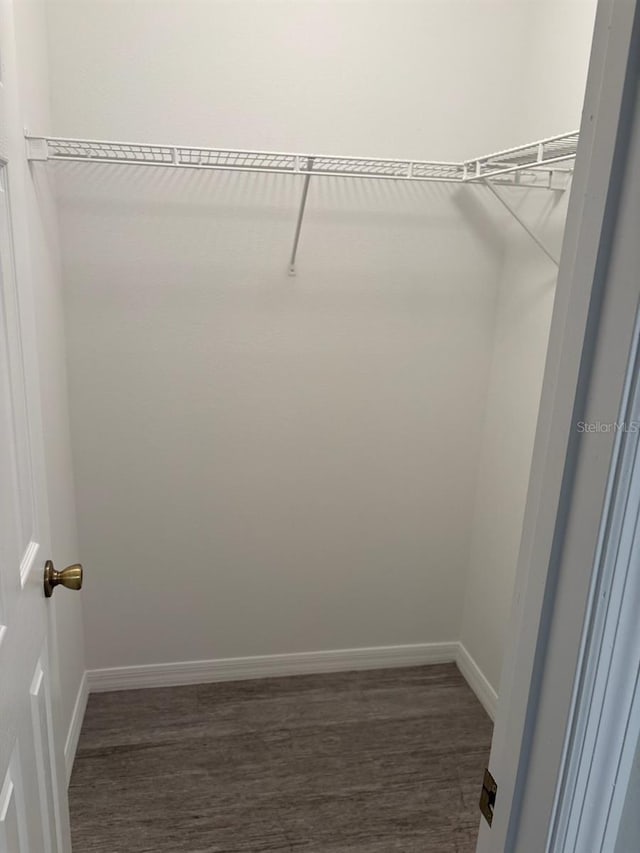 4046 E Bennett St, Inverness, FL 34453 - walk in closet featuring dark wood-type flooring