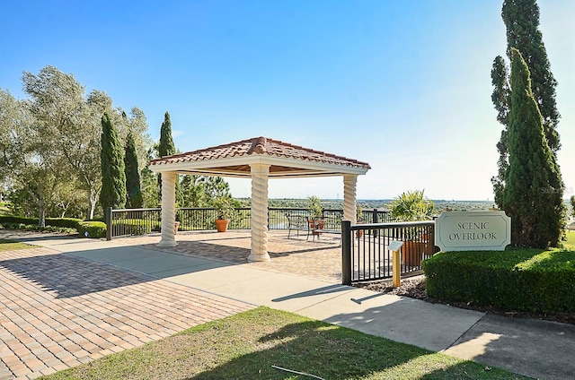 view of patio / terrace with fence