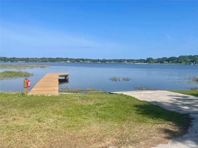 dock with a water view