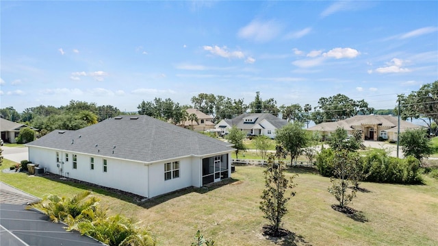 aerial view featuring a residential view