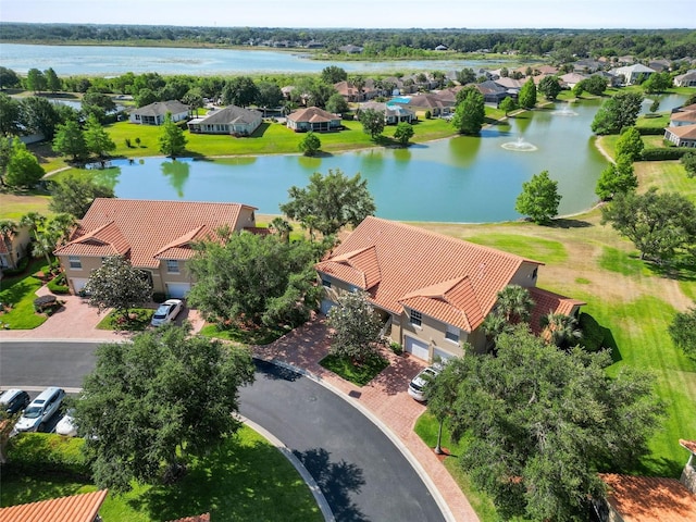 5492 Compass Pt, Oxford, FL 34484 - bird's eye view featuring a water view and a residential view