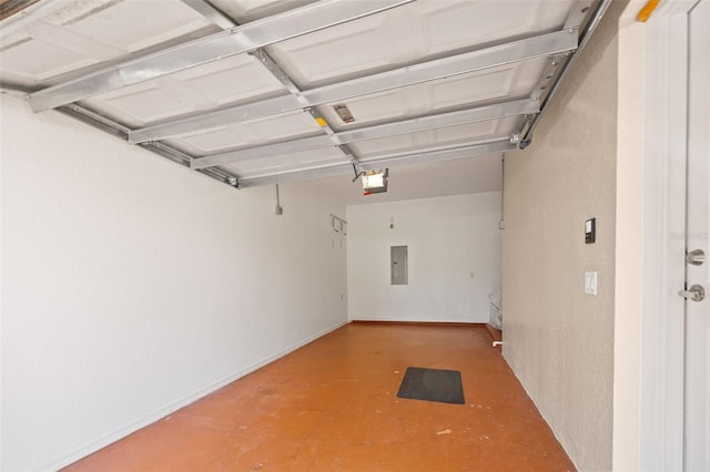 5492 Compass Pt, Oxford, FL 34484 - garage featuring a garage door opener and electric panel