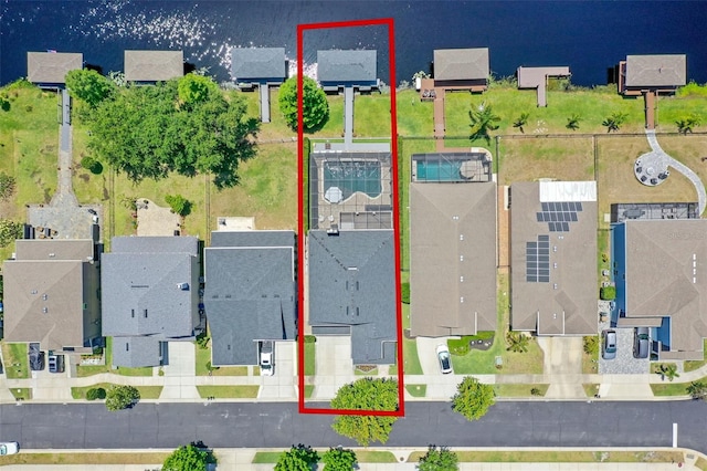 bird's eye view featuring a residential view