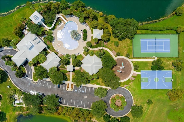 722 Barefoot Bay Loop, Groveland, FL 34736 - aerial view of property's location with a pool area