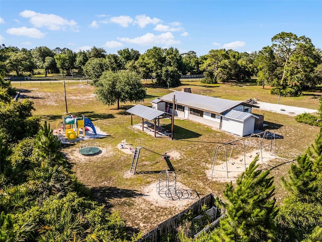 drone / aerial view