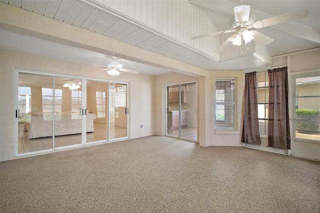 705 Grand Vista Trl, Leesburg, FL 34748 - carpeted empty room with a ceiling fan