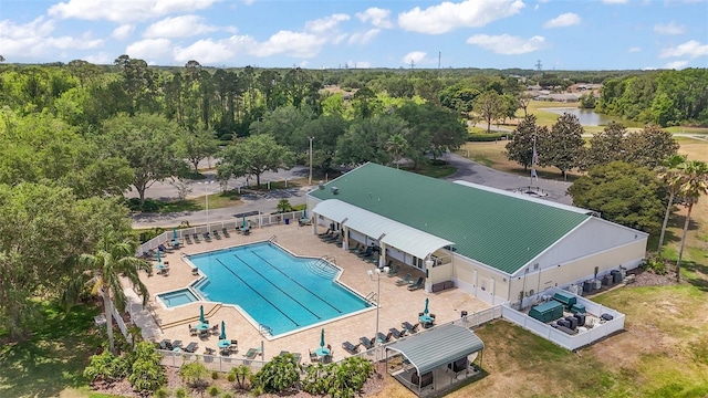 705 Grand Vista Trl, Leesburg, FL 34748 - bird's eye view featuring a water view