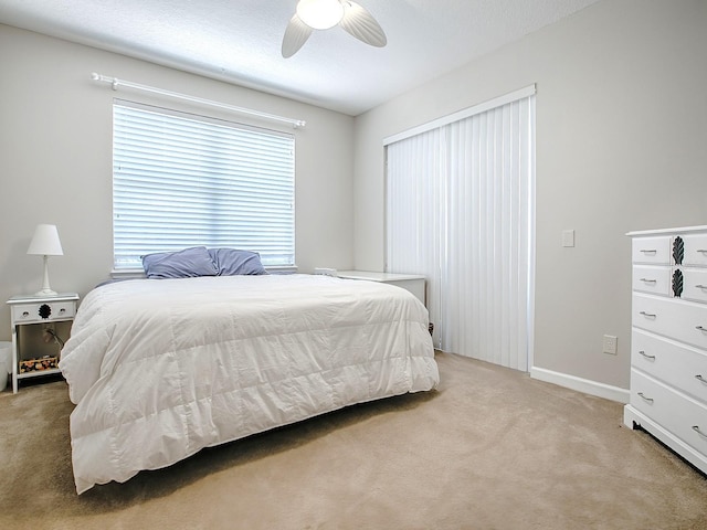3775 Brantley Place Cir, Apopka, FL 32703 - bedroom featuring light colored carpet, ceiling fan, and baseboards