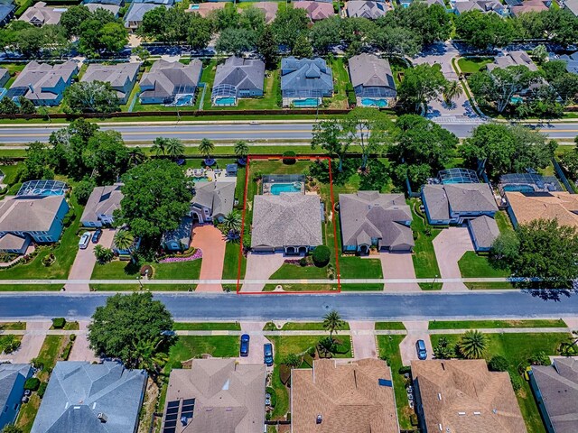3775 Brantley Place Cir, Apopka, FL 32703 - aerial overview of property's location featuring nearby suburban area and property boundaries highlighted
