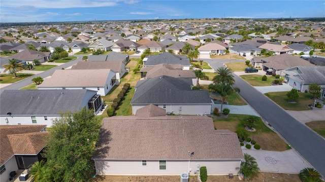 drone / aerial view with a residential view