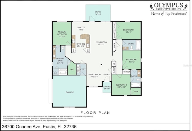 36700 Oconee Ave, Eustis, FL 32736 - view of layout