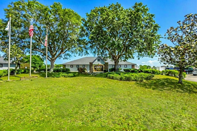 36700 Oconee Ave, Eustis, FL 32736 - view of front of home with a front lawn