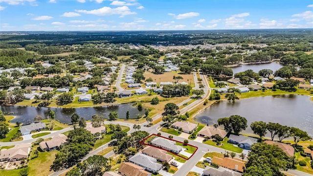 5500 Laver St, Leesburg, FL 34748 - aerial view with a water view and a residential view