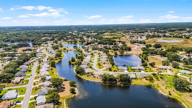 5500 Laver St, Leesburg, FL 34748 - birds eye view of property with a residential view and a water view