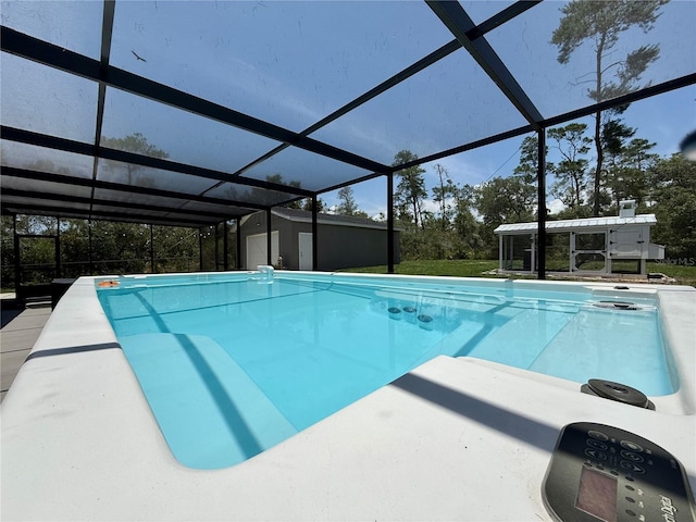 31857 Dahlia Ct, Eustis, FL 32736 - outdoor pool with glass enclosure