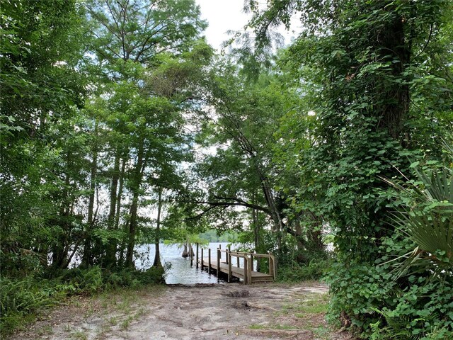 31857 Dahlia Ct, Eustis, FL 32736 - dock area featuring a water view