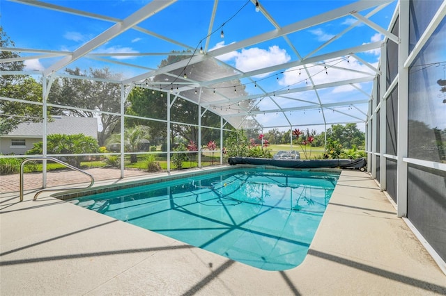 8709 Augusta Ct, Clermont, FL 34711 - view of pool featuring a lanai, a patio, and a covered pool