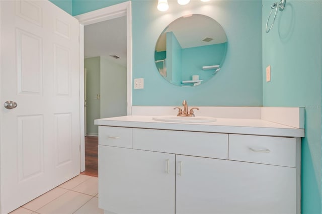 8709 Augusta Ct, Clermont, FL 34711 - bathroom with tile patterned floors and vanity