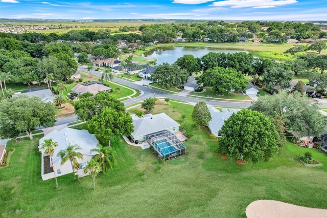 8709 Augusta Ct, Clermont, FL 34711 - drone / aerial view featuring a residential view and a water view