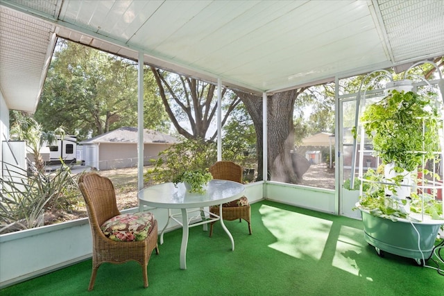 sunroom with a wealth of natural light
