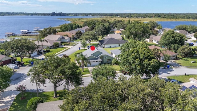 2750 Coral Reef Way, Tavares, FL 32778 - aerial perspective of suburban area with a nearby body of water