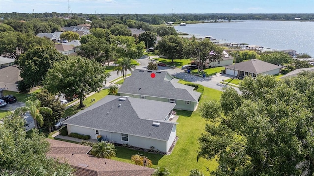 2750 Coral Reef Way, Tavares, FL 32778 - aerial perspective of suburban area featuring a large body of water