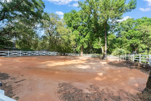 exterior space featuring fence