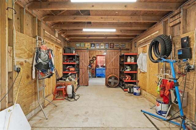 view of basement