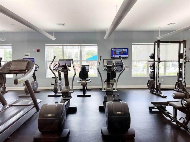 1288 Grady Ln, Davenport, FL 33896 - exercise room featuring baseboards