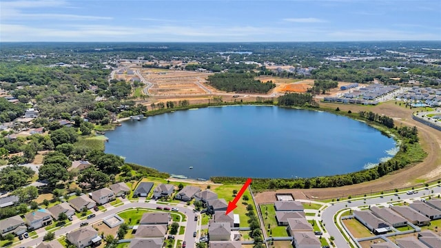 3441 Landing Vw, Tavares, FL 32778 - aerial perspective of suburban area featuring a large body of water