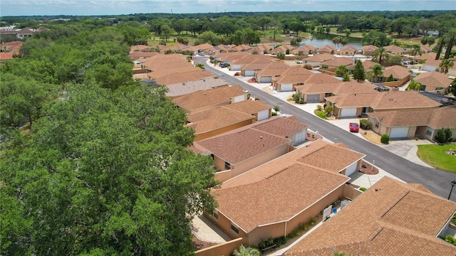 drone / aerial view with a residential view