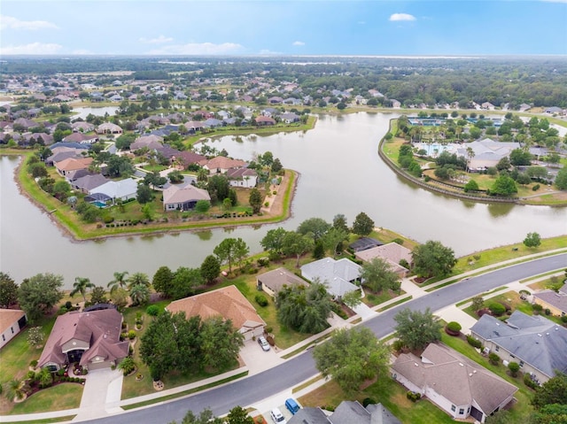 8167 Bridgeport Bay Cir, Mount Dora, FL 32757 - aerial perspective of suburban area featuring a large body of water