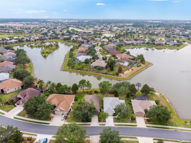 8167 Bridgeport Bay Cir, Mount Dora, FL 32757 - aerial view of property and surrounding area featuring nearby suburban area and a large body of water